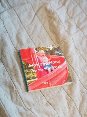 Lovevery Board Book - Max and Nana Go to the Park (Red)